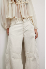 Free people Free People - Good Luck Midrise Barrel Jean (Milk)