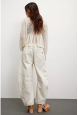 Free people Free People - Good Luck Midrise Barrel Jean (Milk)