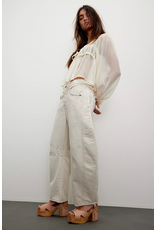 Free people Free People - Good Luck Midrise Barrel Jean (Milk)