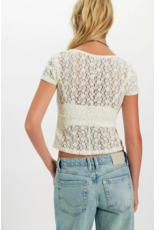 Free people Free People - Claro Lace Tee (Whisper White)