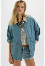 Free people Free People - We The Free Lemon Denim Jacket (Berry Blues)