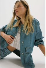 Free people Free People - We The Free Lemon Denim Jacket (Berry Blues)