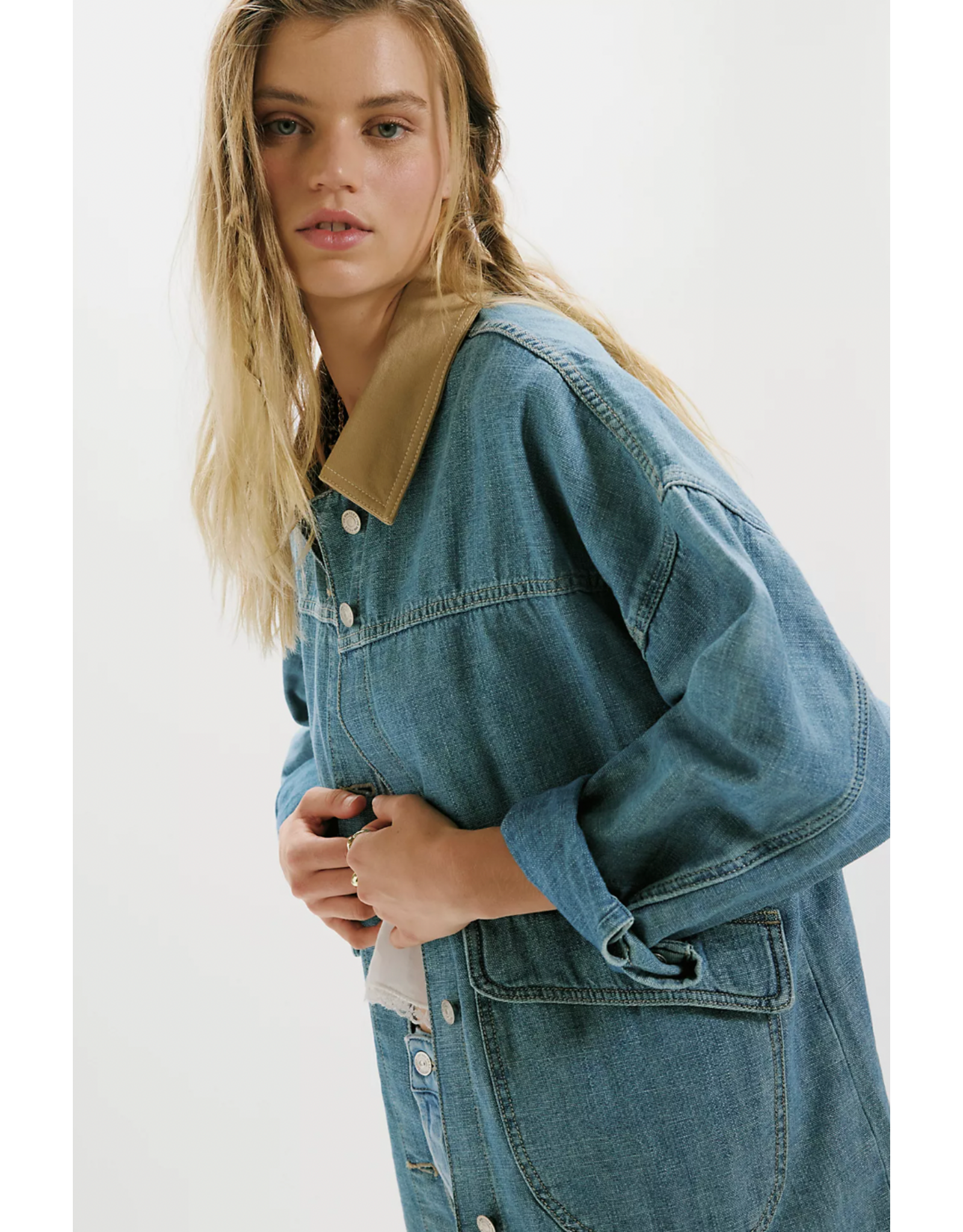 Free people Free People - We The Free Lemon Denim Jacket (Berry Blues)