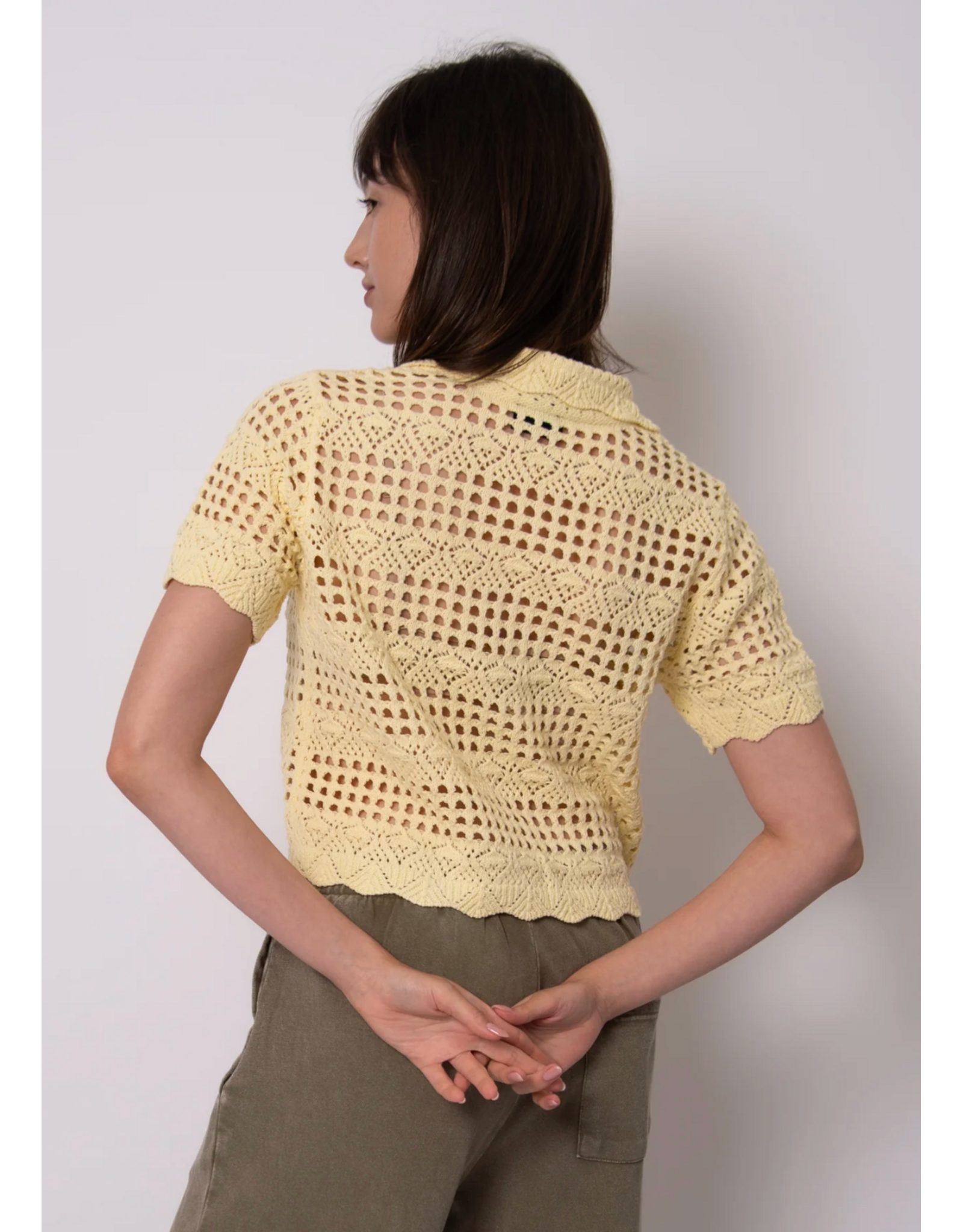 RD Style RD Style - Johnny Short Sleeve Sweater (Light Yellow)