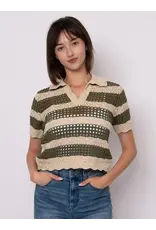 RD Style RD Style - Della Short Sleeve Johnny (Cream/Olive)