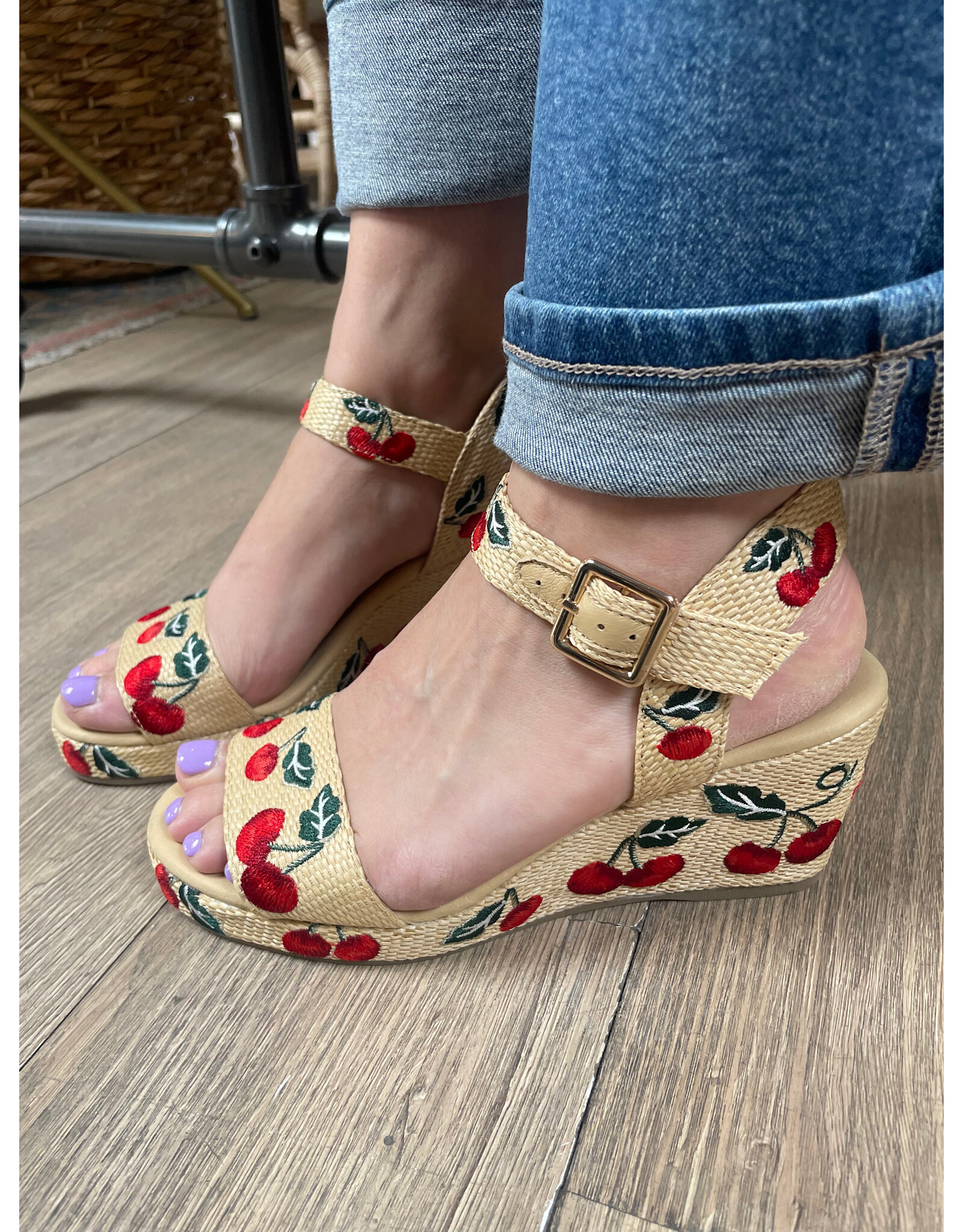 Django and Juliette Django & Juliette - Gossier (Raffia - Natural / Cherry)