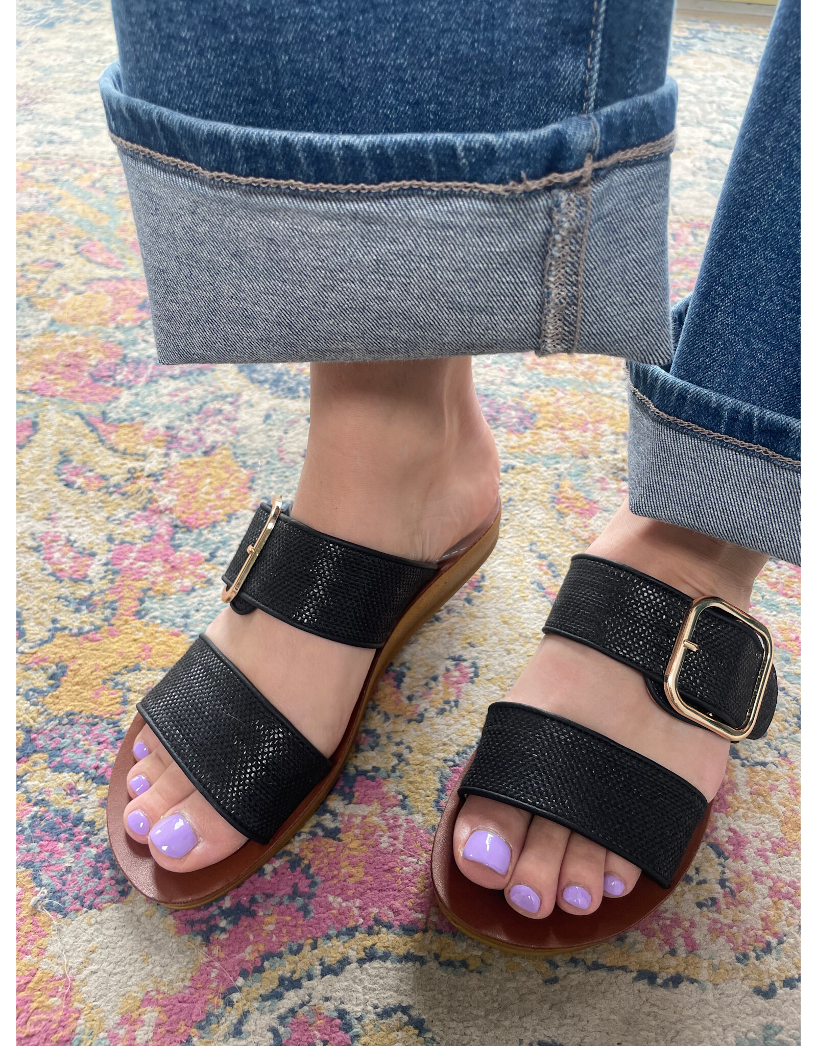 Los Cabos Los Cabos - Doti (Black Raffia)