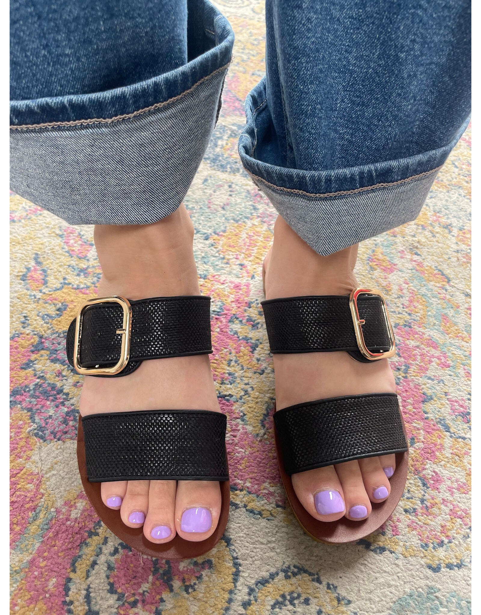 Los Cabos Los Cabos - Doti (Black Raffia)