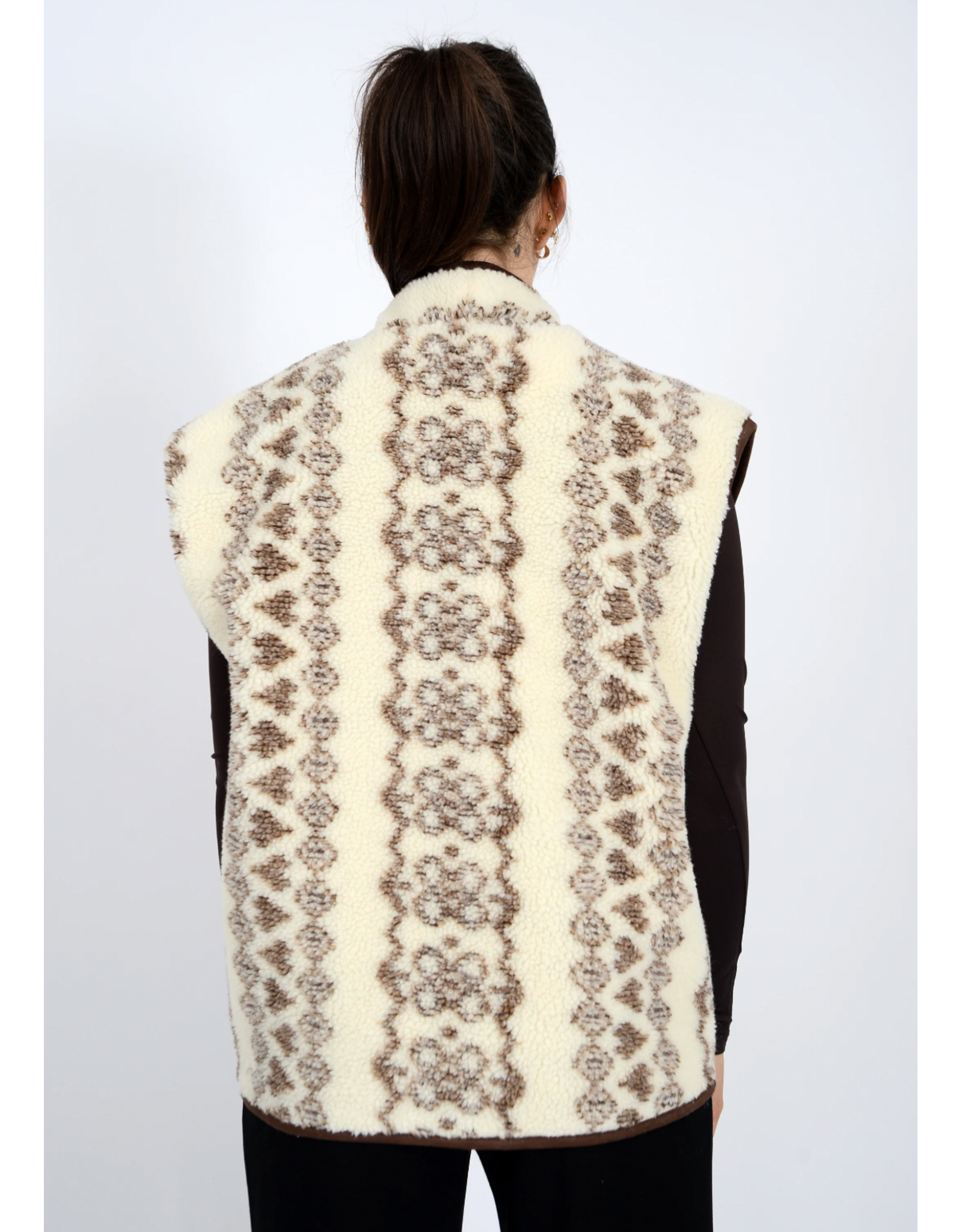 RD Style RD Style - Banff Sherpa Zip Front Vest (Brown)