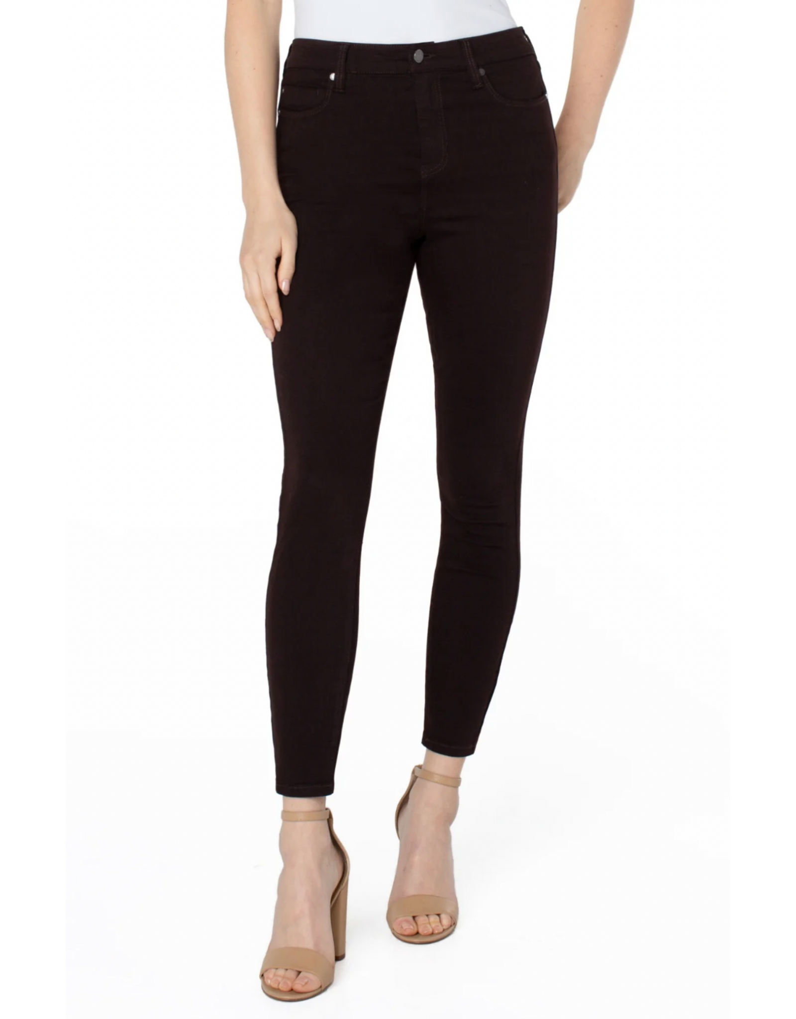 Liverpool Liverpool - Abby High Rise Ankle Skinny (Molasses)