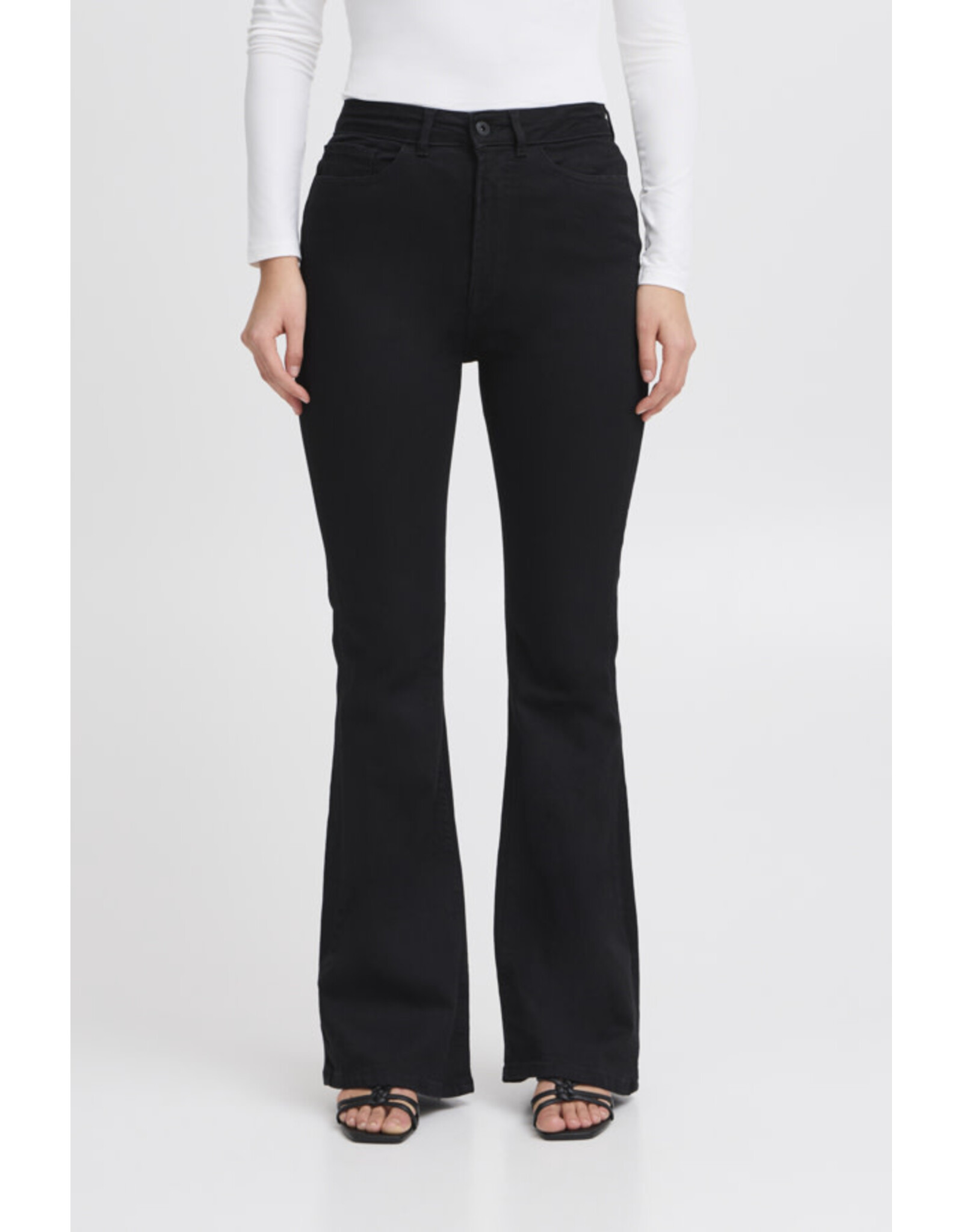 ICHI ICHI - Twiggy flared high waist jeans (Black)