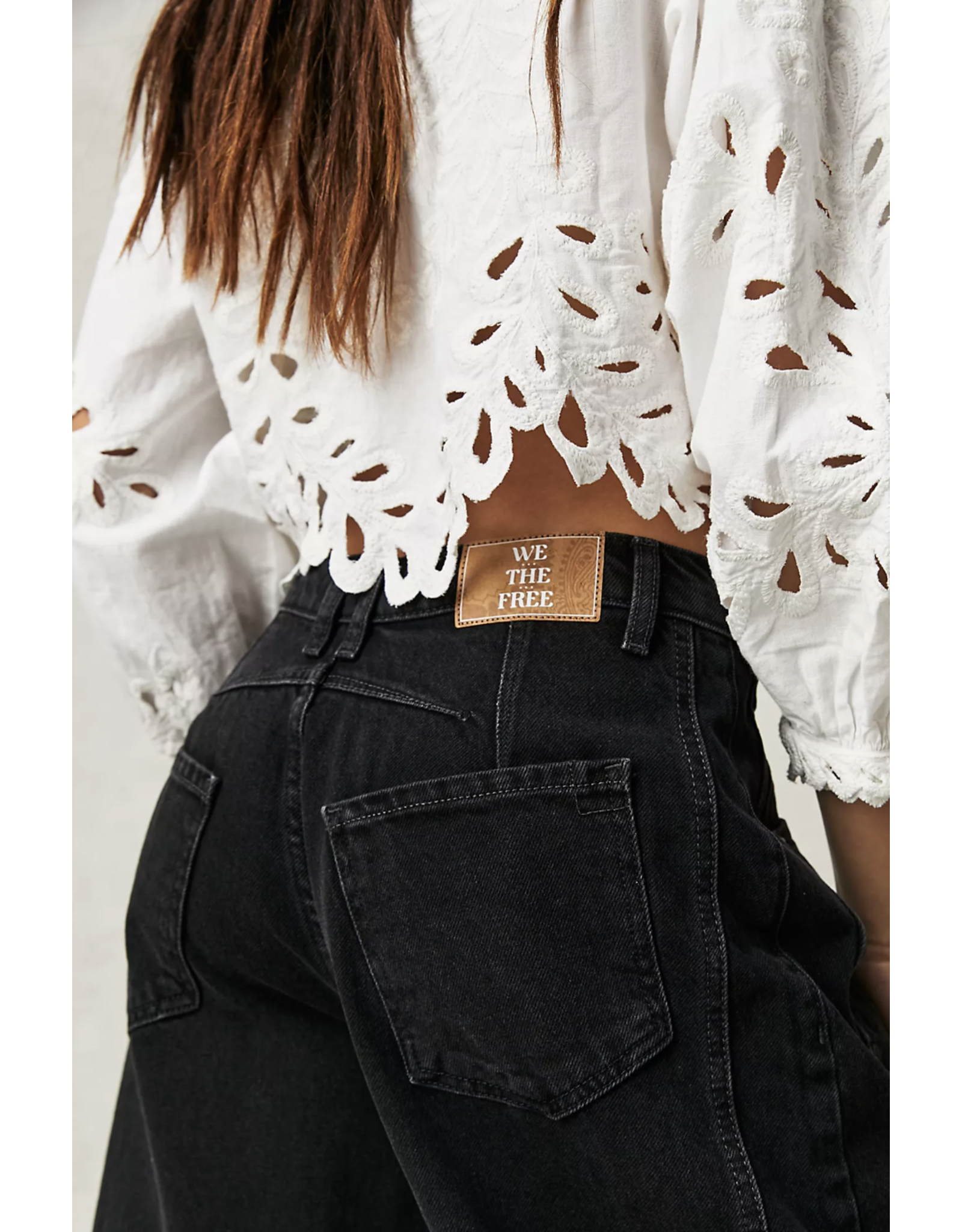 Free people Free People - Good Luck Midrise Barrel Jean (Soundwave)