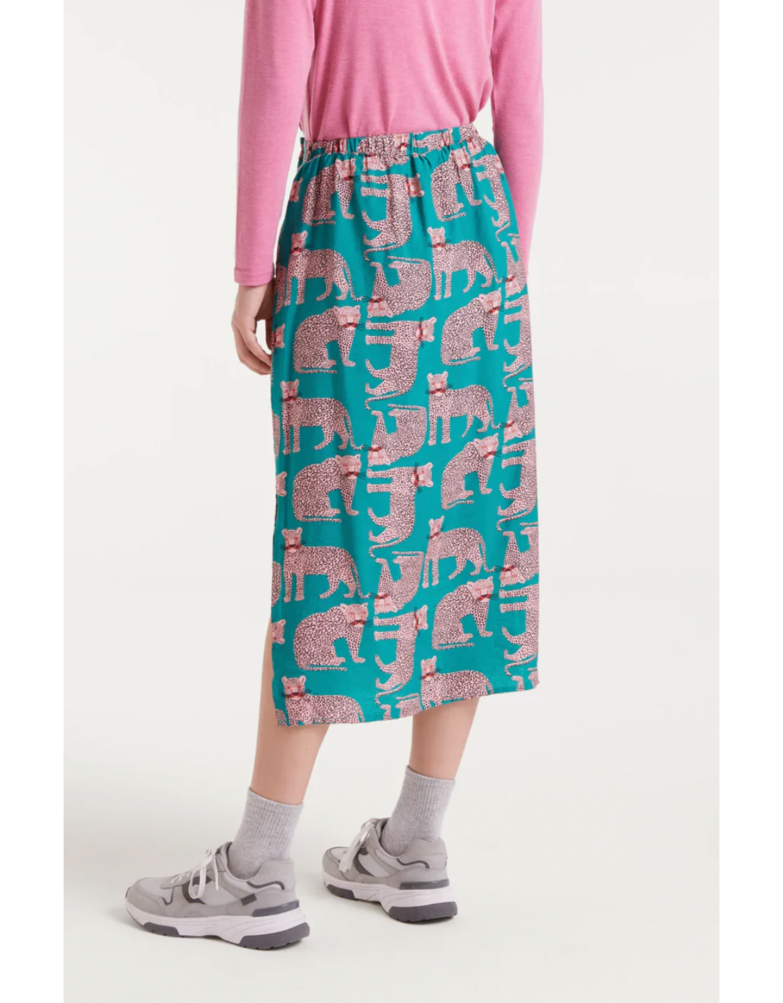 Compania Fantastica Compania Fantastica - Jaguar Print Midi Skirt