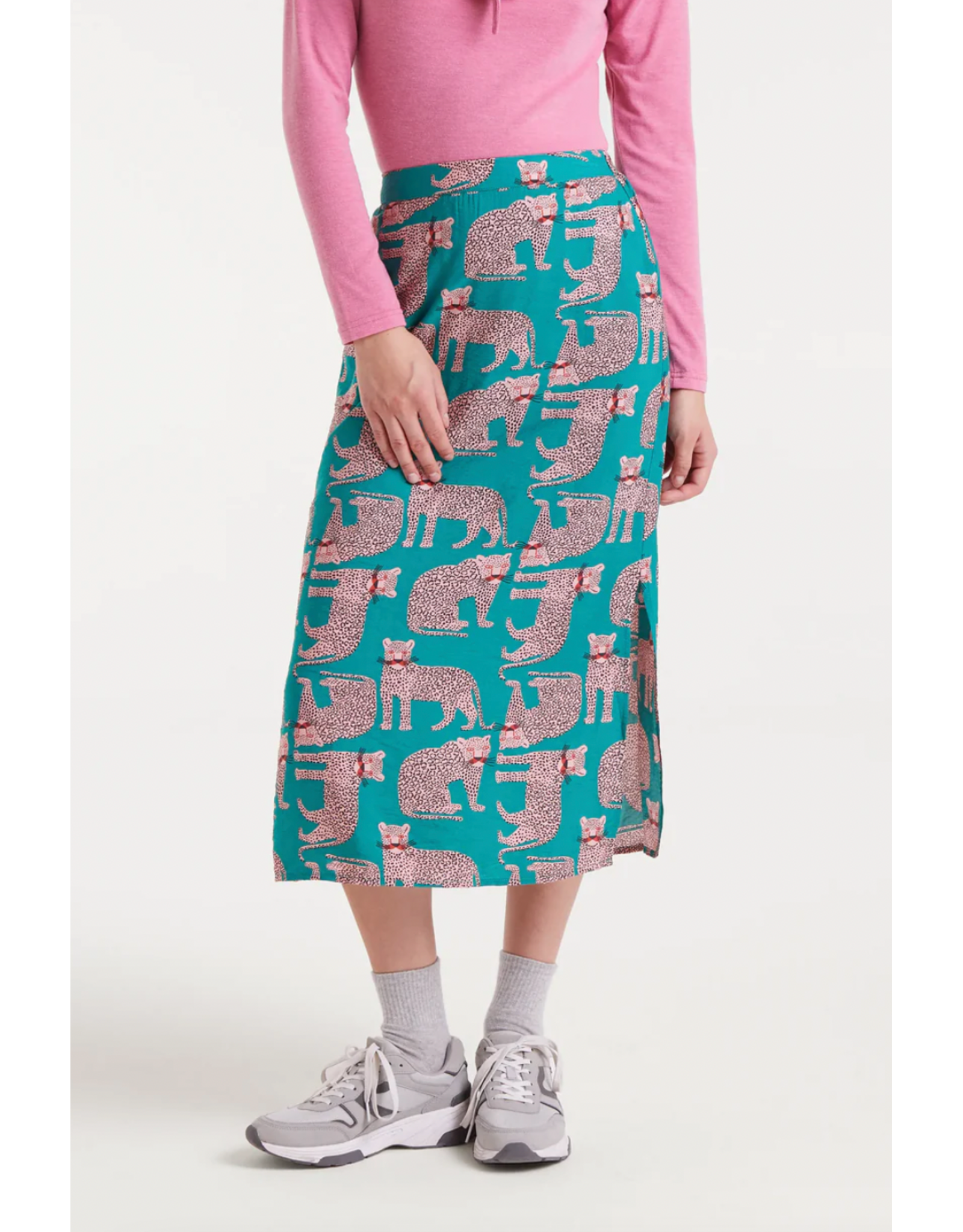 Compania Fantastica Compania Fantastica - Jaguar Print Midi Skirt