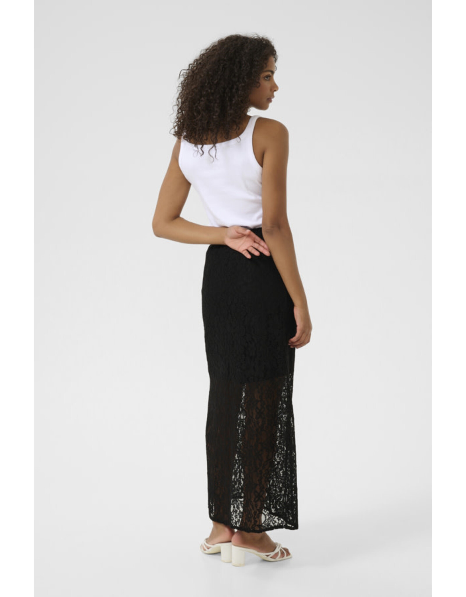 Kaffe Kaffe - Lora Lace Skirt (Black Deep)