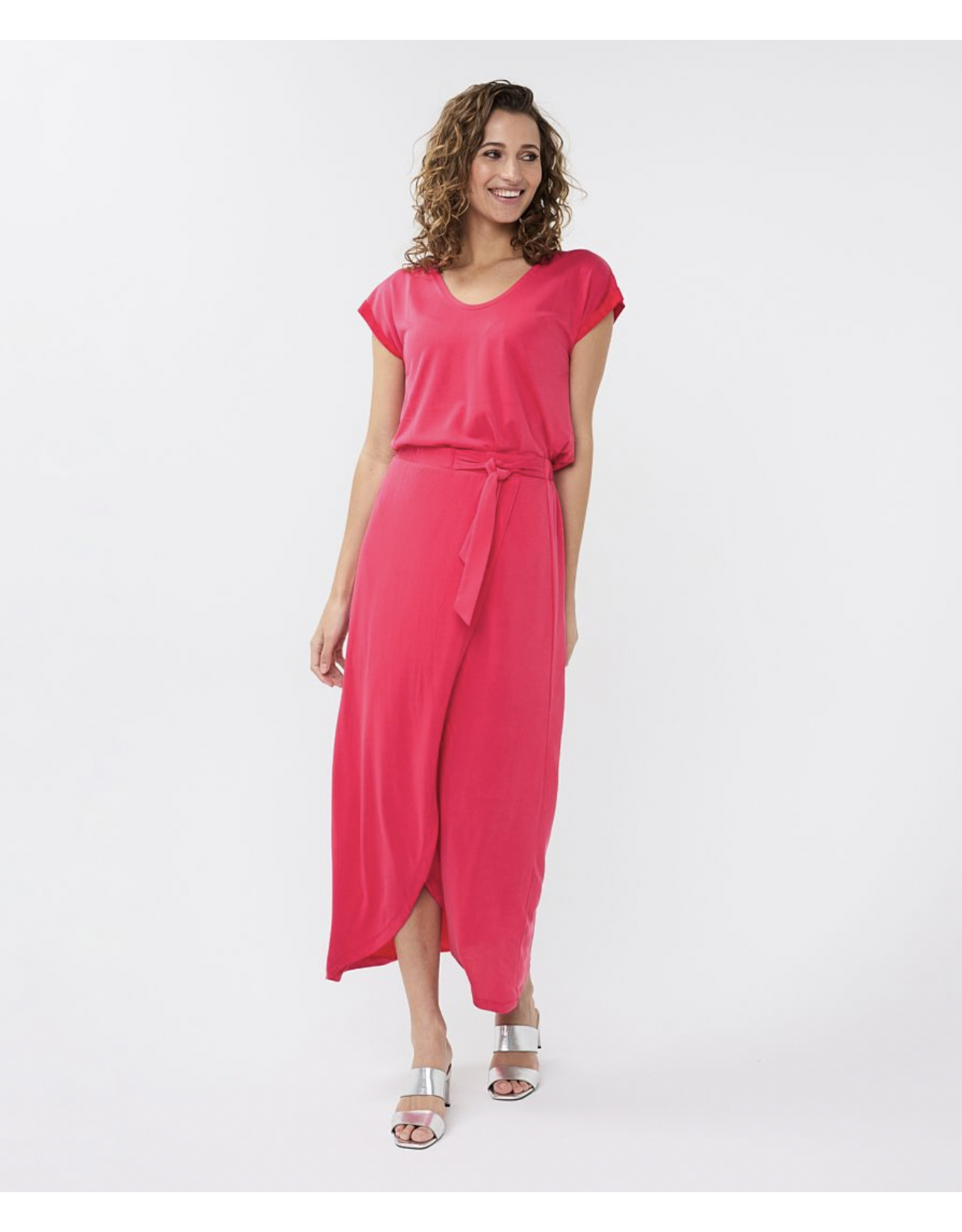 EsQualo EsQualo - Modal maxi skirt (Magenta)
