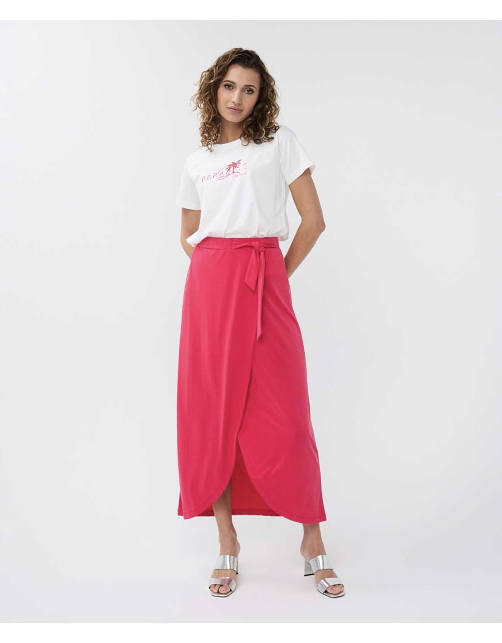 EsQualo EsQualo - Modal maxi skirt (Magenta)