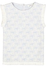 Garcia Garcia - Tweed Inspired Trousers (Blue/Ivory)