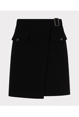 EsQualo EsQualo - City Skirt with Overlap Pockets (Black)