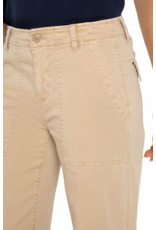 Liverpool Liverpool - Cargo crop wide leg (Cappucino)