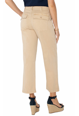 Liverpool Liverpool - Cargo crop wide leg (Cappucino)
