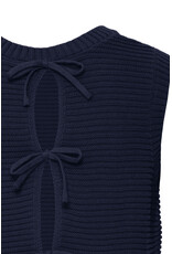 ICHI ICHI - Dotties Sleeveless Top with Tie Up Back (Total Eclipse)
