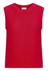 ICHI ICHI - Dotties Sleeveless Top with Tie Up Back (Fiery Red)
