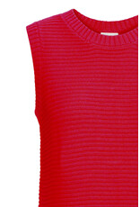 ICHI ICHI - Dotties Sleeveless Top with Tie Up Back (Fiery Red)
