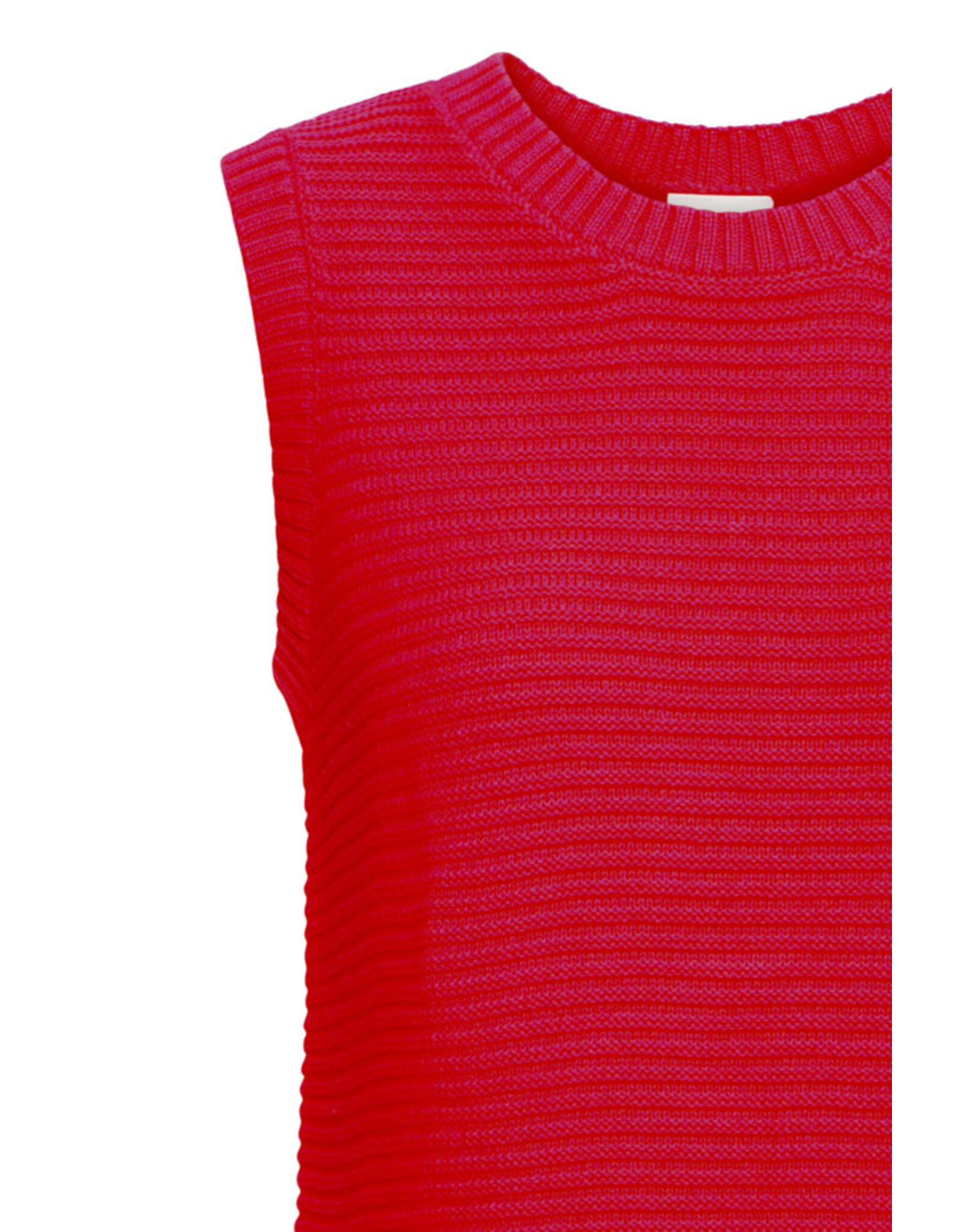 ICHI ICHI - Dotties Sleeveless Top with Tie Up Back (Fiery Red)