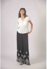 Korner Korner - Short Sleeve Tiered Top (Cream)