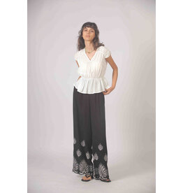 Korner Korner - Short Sleeve Tiered Top (Cream)