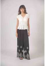 Korner Korner - Short Sleeve Tiered Top (Cream)