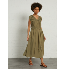 Korner Korner - V Neck Midi Dress (Khaki)