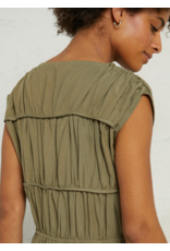 Korner Korner - V Neck Midi Dress (Khaki)