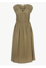 Korner Korner - V Neck Midi Dress (Khaki)