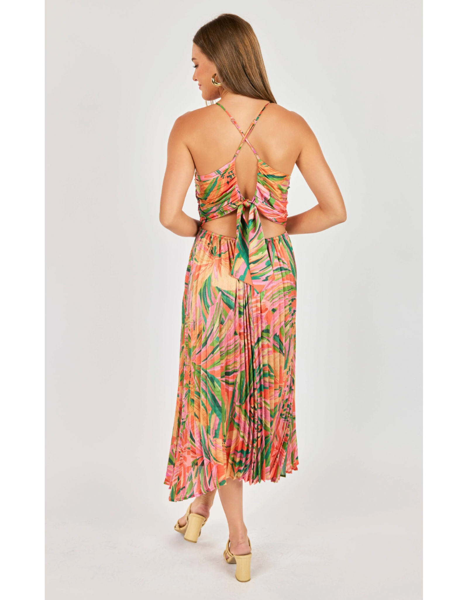 Sadie & Sage Sadie & Sage - Sunset Ridge Pleated Midi Dress