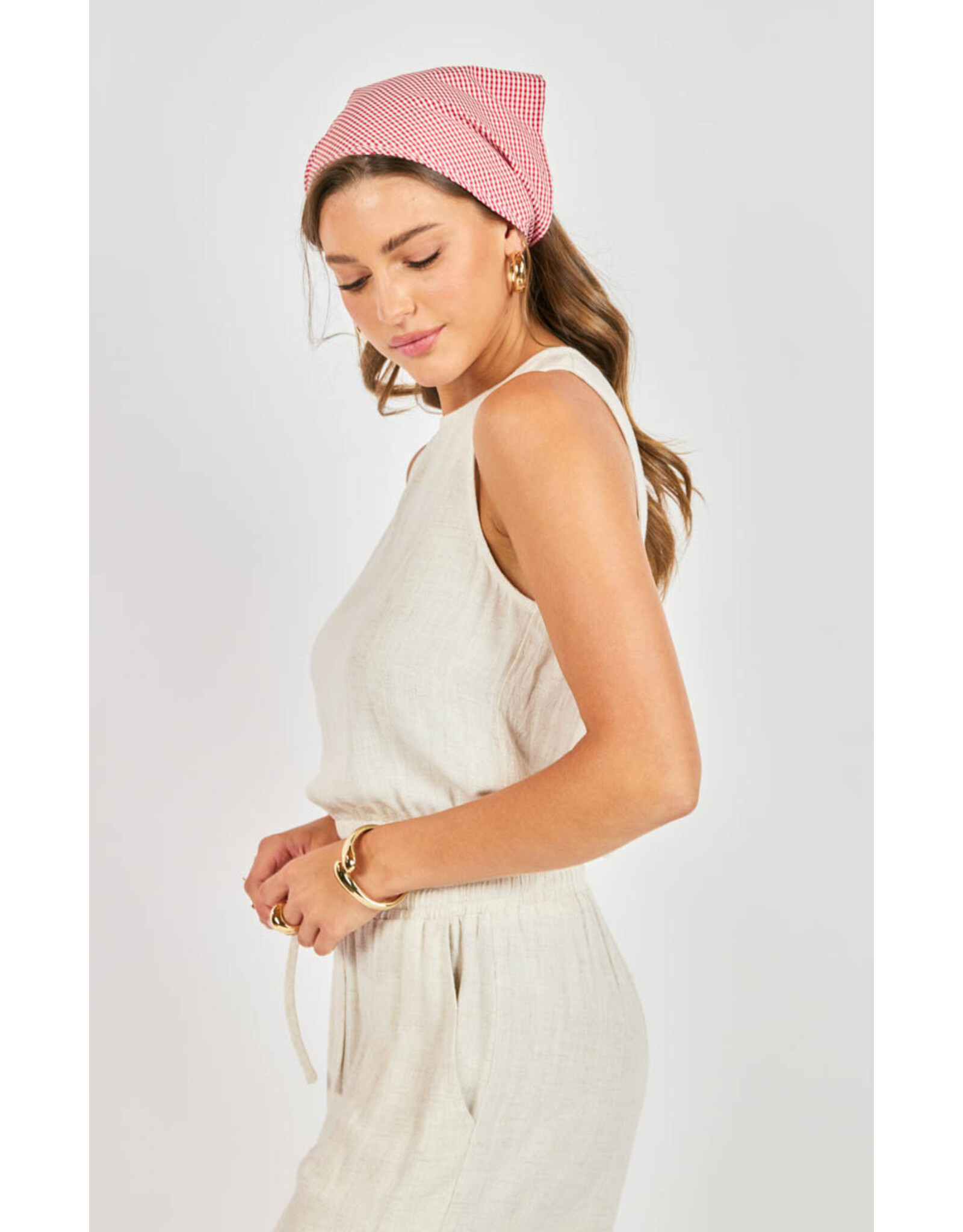 Sadie & Sage Sadie & Sage - Sugarloaf Elastic Hem Top (Oatmeal)