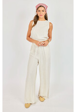 Sadie & Sage Sadie & Sage - Sugarloaf Elastic Hem Top (Oatmeal)