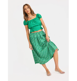 Sadie & Sage Sadie & Sage - Sun Escape Pleated Midi Skirt (Kelly Green)