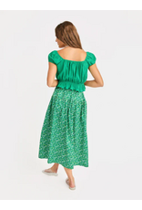 Sadie & Sage Sadie & Sage - Sun Escape Pleated Midi Skirt (Kelly Green)