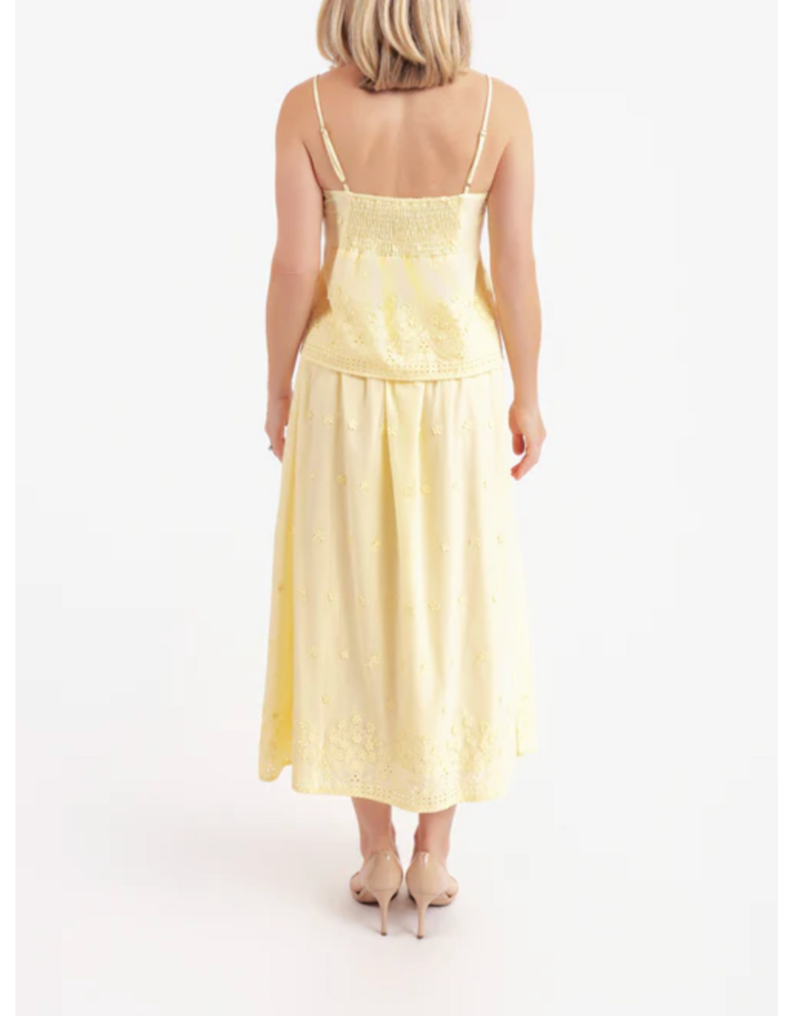 Sadie & Sage Sadie & Sage - Beach Glass Embroidered Tank (Yellow)