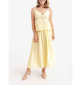 Sadie & Sage Sadie & Sage - Beach Glass Embroidered Tank (Yellow)