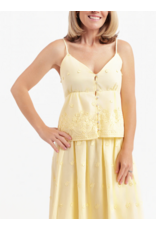 Sadie & Sage Sadie & Sage - Beach Glass Embroidered Tank (Yellow)