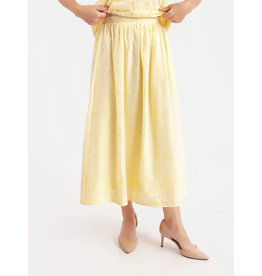 Sadie & Sage Sadie & Sage - Beach Glass Embroidered Maxi Skirt (Yellow)