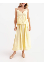 Sadie & Sage Sadie & Sage - Beach Glass Embroidered Maxi Skirt (Yellow)