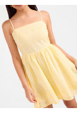 Sadie & Sage Sadie & Sage - Beach Glass Embroidered Dress (Yellow)