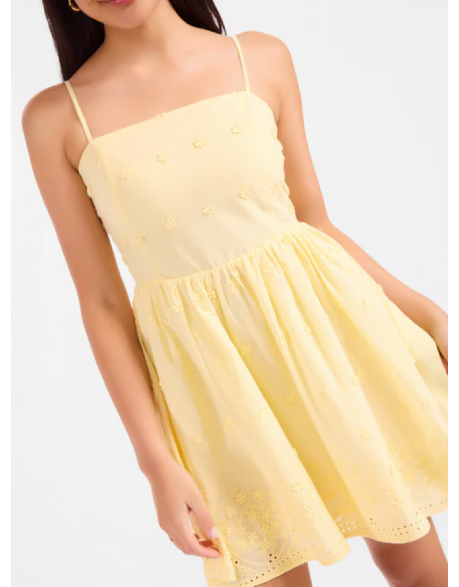 Sadie & Sage Sadie & Sage - Beach Glass Embroidered Dress (Yellow)