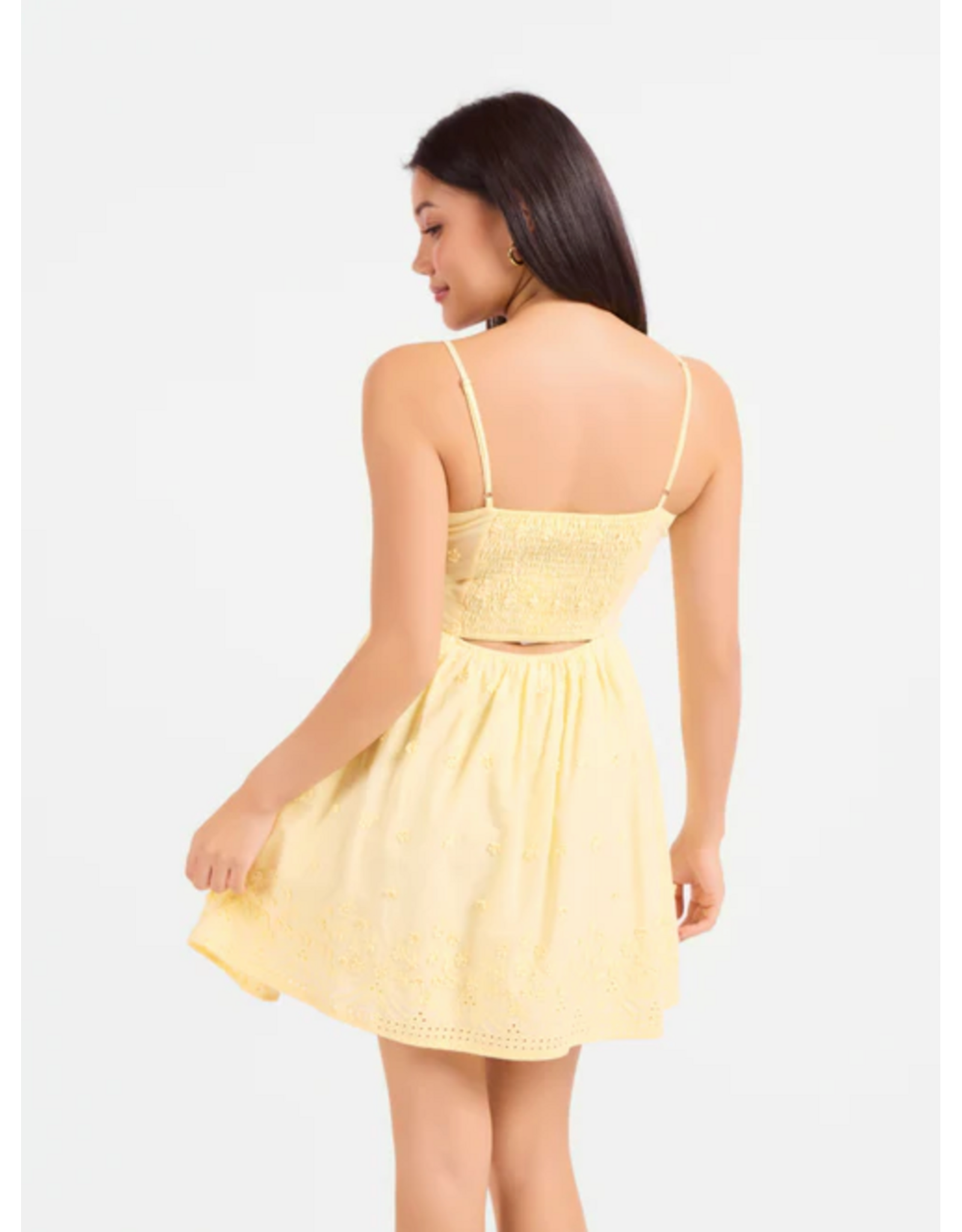 Sadie & Sage Sadie & Sage - Beach Glass Embroidered Dress (Yellow)