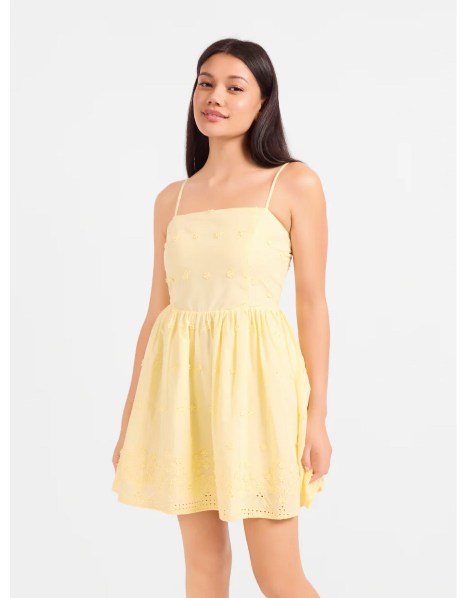 Sadie & Sage Sadie & Sage - Beach Glass Embroidered Dress (Yellow)