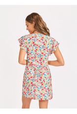 Sadie & Sage Sadie & Sage - Cove V Neck Mini Dress (Multicolour)